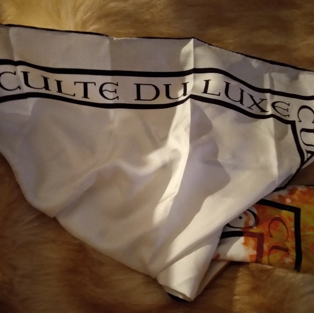 Cult Luxury 100% silk scarf new